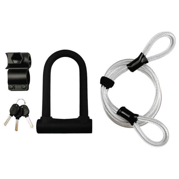 

bike locks heavy duty security u cable lock with 1.2m flex for road mountain electric folding