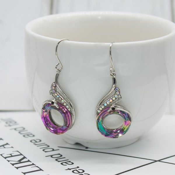 

individual dangle earrings women's jewelry colorful stone geometric luxury gifts color accessories ornaments & chandelier, Silver