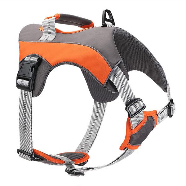 

dog collars & leashes harness set vest-style chest strap polyester reflective breathable adjustable outdoor leash