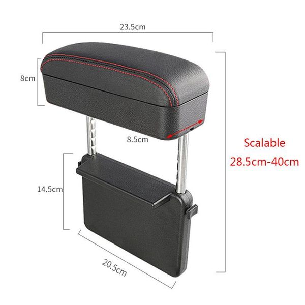 

car organizer a0ne upgrade armrest box storage adjustable elbow support case auto seat wireless charging with usb