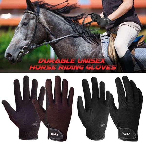 

ride horse finger brand gloves gym bike bicycle jogging sports glove for men women halloween party, Black