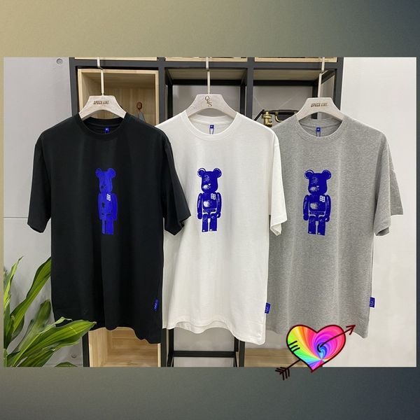 

2021ss ader error t-shirt men women 11 blue cartoon bear logo adererror tee cooperation limited edition, White;black