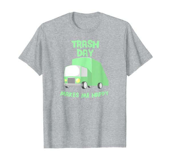 

happy trash day truck shirt | boys trash truck t-shirt, White;black
