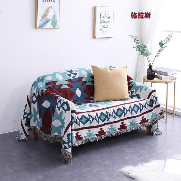 Coperte Bohemian Sedia a maglia salotto Coperta da tiro per letto Divano Cover Plaid Tapestry Copriletto Copriletto Donne Spiaggia da esterno Asciugamani sabbiosi Capo