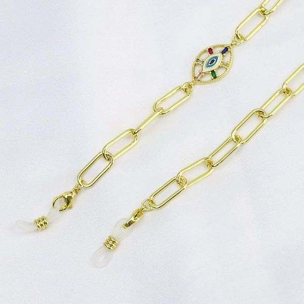 

pendant necklaces 5 pcs sun-glasses chain punk glass eyes charms mask 9048, Silver