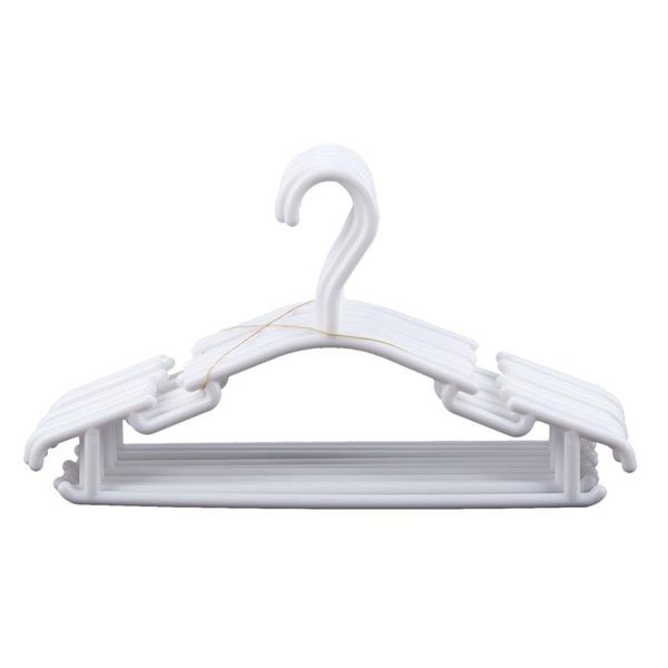 

clothing & wardrobe storage white - pack of 10 pieces hanger non-slip hangers for children's clothes pp baby or child 27 x 15 cm