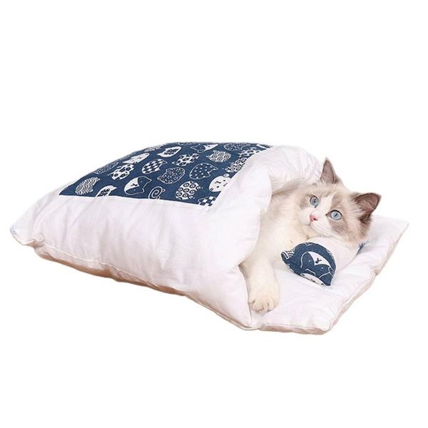 

1pc Cat Dogs Pet Bed House Puppy Cats Sleeping Bag Mat Sofas Removable Winter Warm For Supplies Beds & Furniture