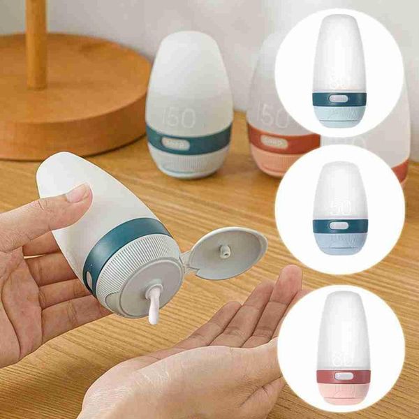 

storage bottles & jars 1pc travel cosmetics silica gel empty container skin care portable leak-proof lotion shampoo shower