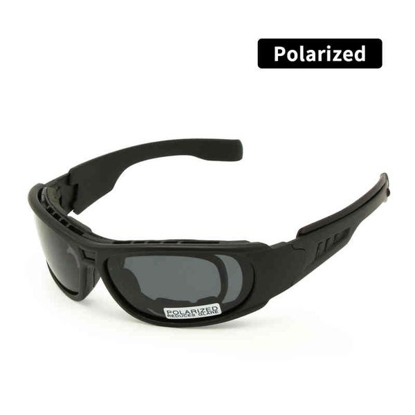 Óculos de sol polarizados do exército balístico Daisy One C6 Óculos Militares RX Inserir 4 Lens Kit Men Combate Game Tactical Glasses