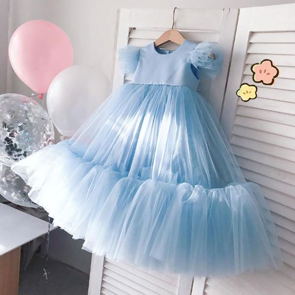 

girl's dresses flower girl for wedding kids burgundy elegant party evening gowns comunion pageant sweet princess formal clothes, Red;yellow