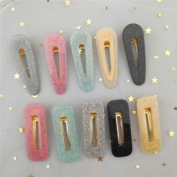 

korean glitter space hair clip for girls 2021 fashion duckbill pin women side bang barrettes1