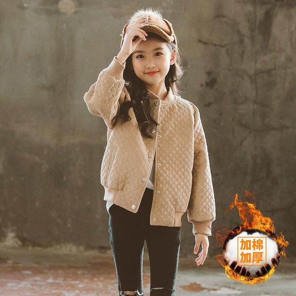 

coat teen girls plus cotton thick autumn winter parkas baseball uniform girl daughter mother family matching outfit outerwear, Blue;gray