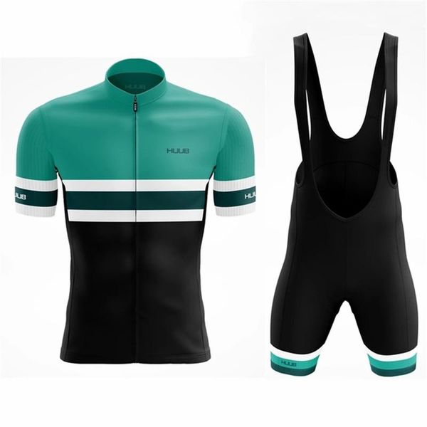 

racing sets huub cycling team bike uniform summer jersey breathable men mtb shirts maillot ropa ciclismo 2021, Black;blue