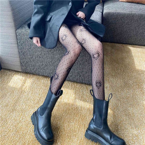 

fishnet tight women black heart dot jacquard pantyhose transparent hollow out mesh see-through tights stockings lingerie