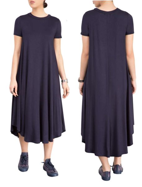 

2021 loose summer casual dress, Black;pink