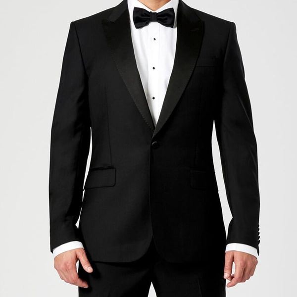 

men's suits & blazers spring tailor made fashion handsome black men suit lapel slim fit tuxedo for wedding dress business party 2 piece, White;black