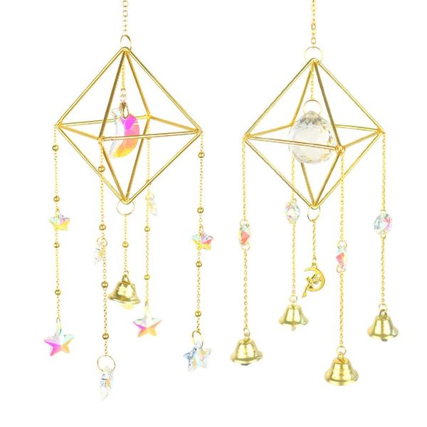 

decorative objects & figurines crystal prisms hanging rainbow chaser lighting accessories for window curtains pendant home garden car lamp d