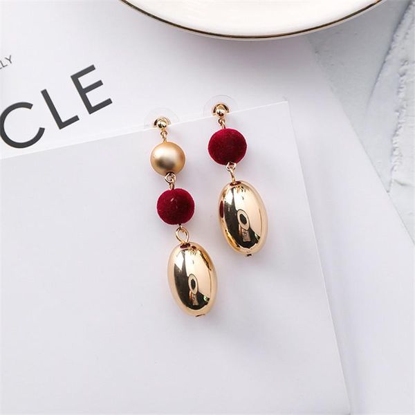 

stud modern women's earrings 2021 asymmetrical alloy water drop women korean fashion casual female jewelry accessories, Golden;silver