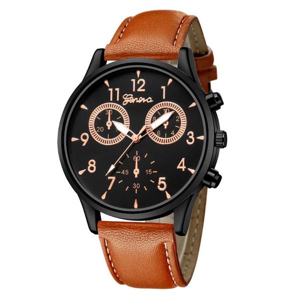 

wristwatches creative watch mens sports watches man's quartz wrist male military clock casual relogio masculino reloj hombre, Slivery;brown