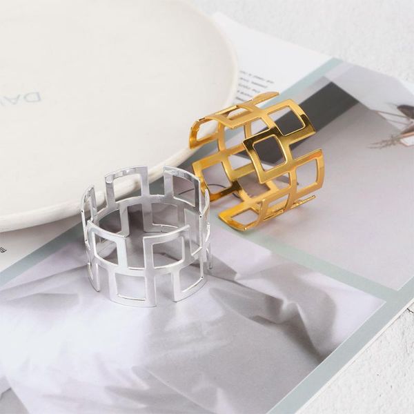 

napkin rings hollow ring simple style button holiday party wedding restaurant home exquisite table setting decoration