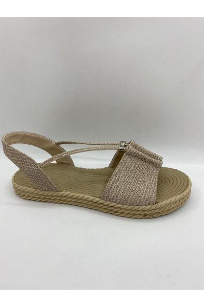 

women tan straw sandals, Black