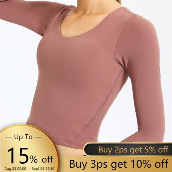 

yoga outfit nepoagym campaign long sleeve crop women sport shirts with built in bra buttery soft v neck athletic gym sweatshirts
