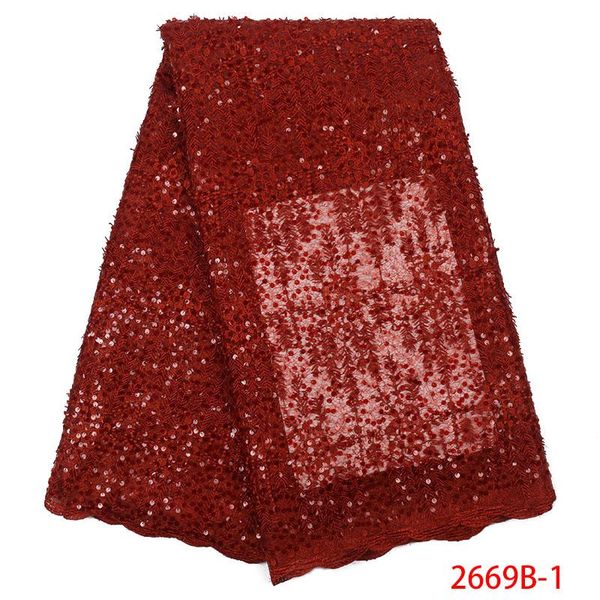 

ribbon african organza lace fabric 2021 french with sequins nigerian embroidered laces for women dresses ks2669b-1, Pink;blue