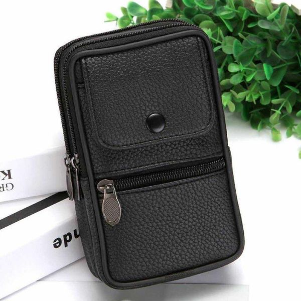 

waist bags men fanny pack mobile phone case male black coffee canvas hasp zipper coin purse burse casual man belt bag