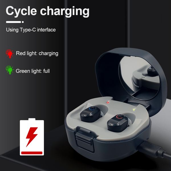 

mini digital hearing aid usb rechargeable mini invisible cic hearing aids assistant adjustable tone sound amplifier for elderlyscouts