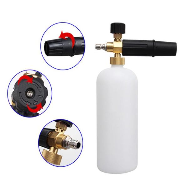 

watering equipments high pressure snow foam lance generator 1/4" quick release gun with 5 spray nozzles for car washer