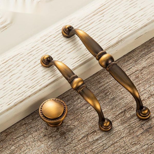 

handles & pulls solid yellow bronze handle drawer wardrobe garden cabinet hardware door wenzhou