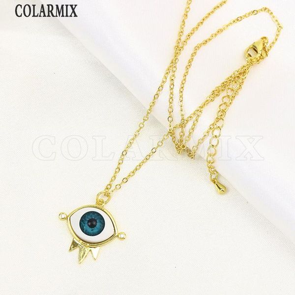 

pendant necklaces 8 pcs blue eyes necklace fashion jewelry charms women gift, Silver