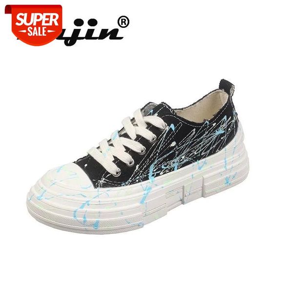 

fujin summer women's sneakers 2021 flat shoes mesh platform dropshipping solid cross tied thick bottom fashion causal shoes #6r8x