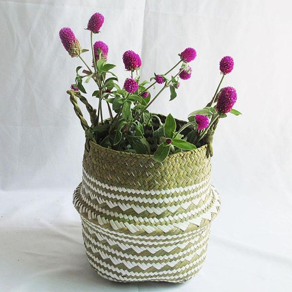 

white triangle flower middle diameter 32*height 28 2021 storage baskets