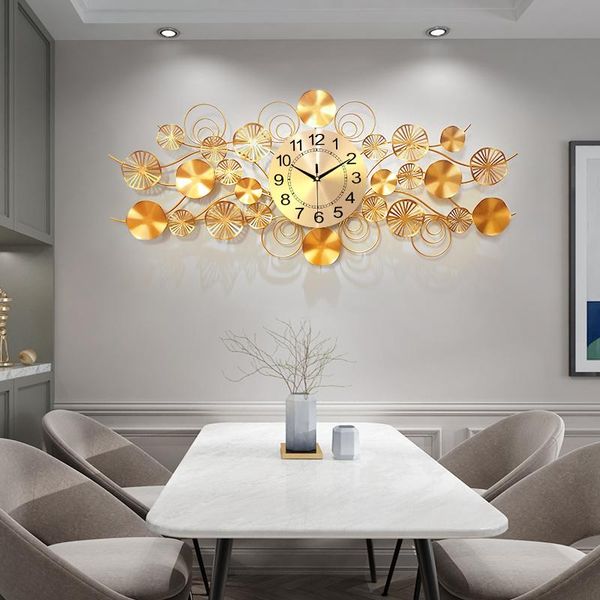 

modern design wall clock household living room luxury creative tv background decoration decorations my melody clocks