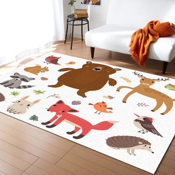 

carpets forest animals carpet for home living room bedroom bedside decor large area rug kids crawl mat