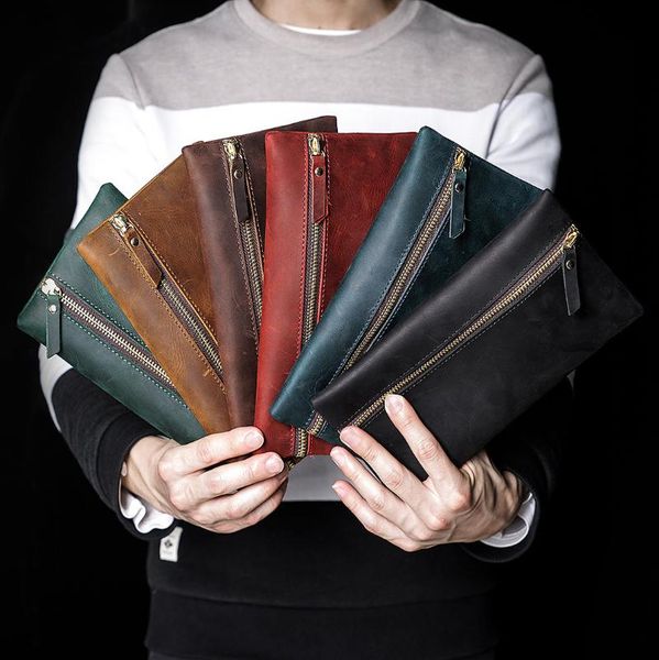 

pencil cases 9 inch geniues leather pen holder,pencil box,pencil case,large-capacity stationery,makeup brush storage box