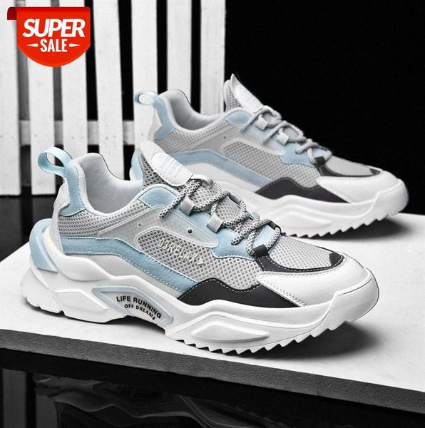 

men's shoes breathable sports casual korean trend wild mesh running old men #kw4p