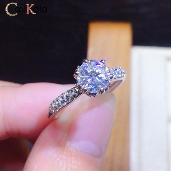 

wedding rings coolkala elegant open ring for female engagement love forever, Slivery;golden