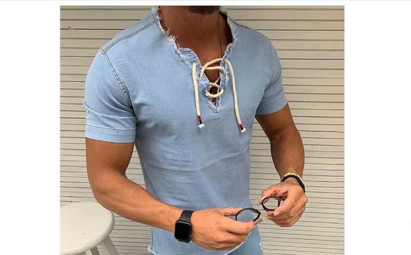 

men's new summer menswear solid color short sleeve t-shirt t-shirt, White