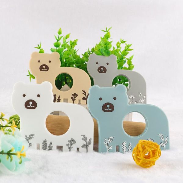 

other kovict 5/10pcs silicone teether cartoon polar bear animal food grade teething toys for teeth tiny rod baby gift
