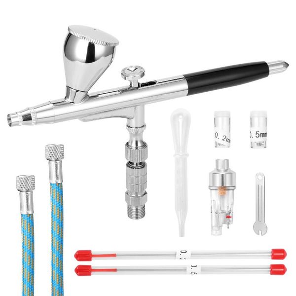 

professional spray guns airbrush set for model making art painting 0.3mm gun kit nail cake