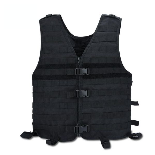 

outdoor camouflage tactical vest multi-function field tactical vest real life cs supplies sports equipment, Camo;black