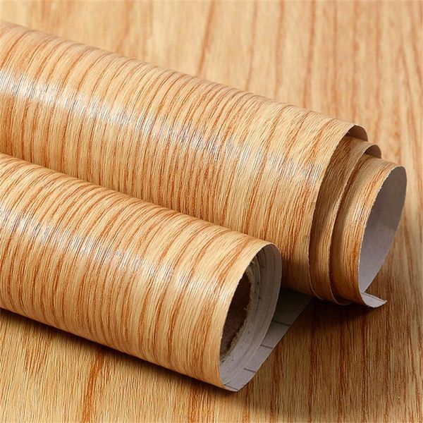 

window stickers classic wood grain wallpapers home decor office pvc waterproof oil-proof self adhesive easy to clean desk wardrobe diy