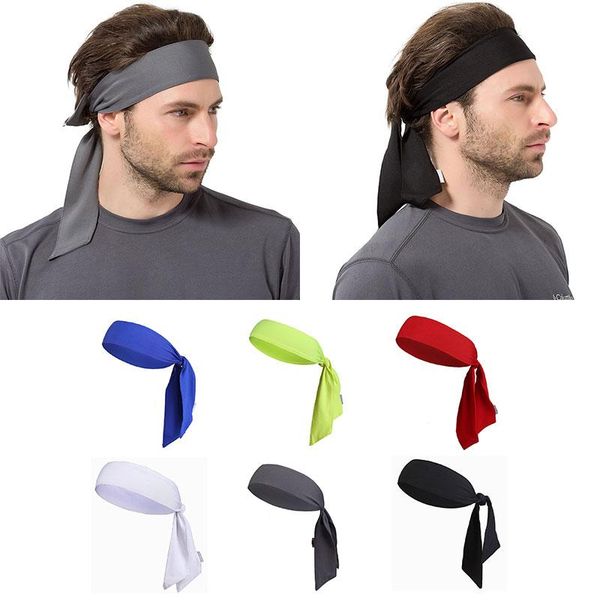 

sports women men headband tennis outdoor running gym sweatband, Yellow;black