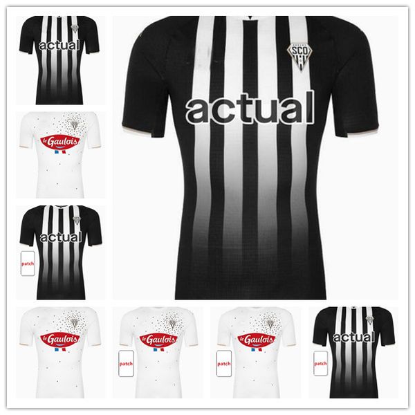 

21/22 angers sco soccer jerseys 2021 home diony fulgini boufal maillots de foot shirt away capelle bahoken pereira lage football uniforms, Black;yellow