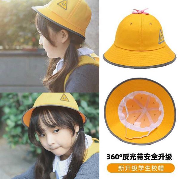 

children fisherman hat korean version small yellow ball kindergarten primary school student