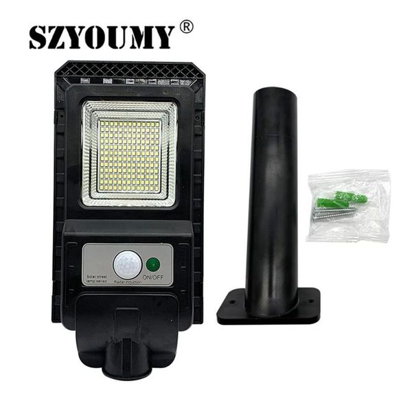

solar lamps szyoumy 50w led panel light pir human body induction community street lamp park road lights