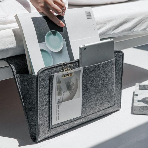 

storage bags felt bedside hanging caddy couch organizer bed holder pockets pocket sofa book