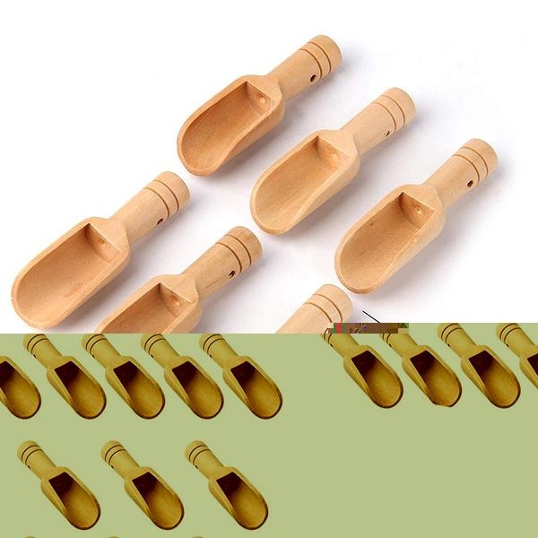 

pcs mini wooden spoon, bath salt candy washing powder spoon set baby spoons